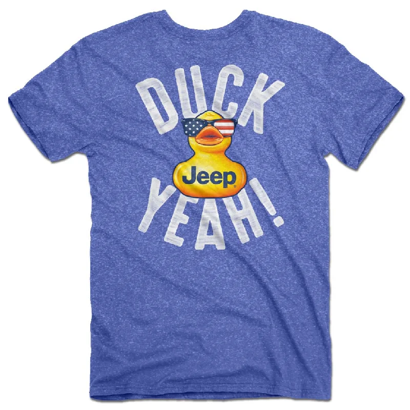 Pink minimal T-shirts-Jeep - Duck Yeah T-Shirt