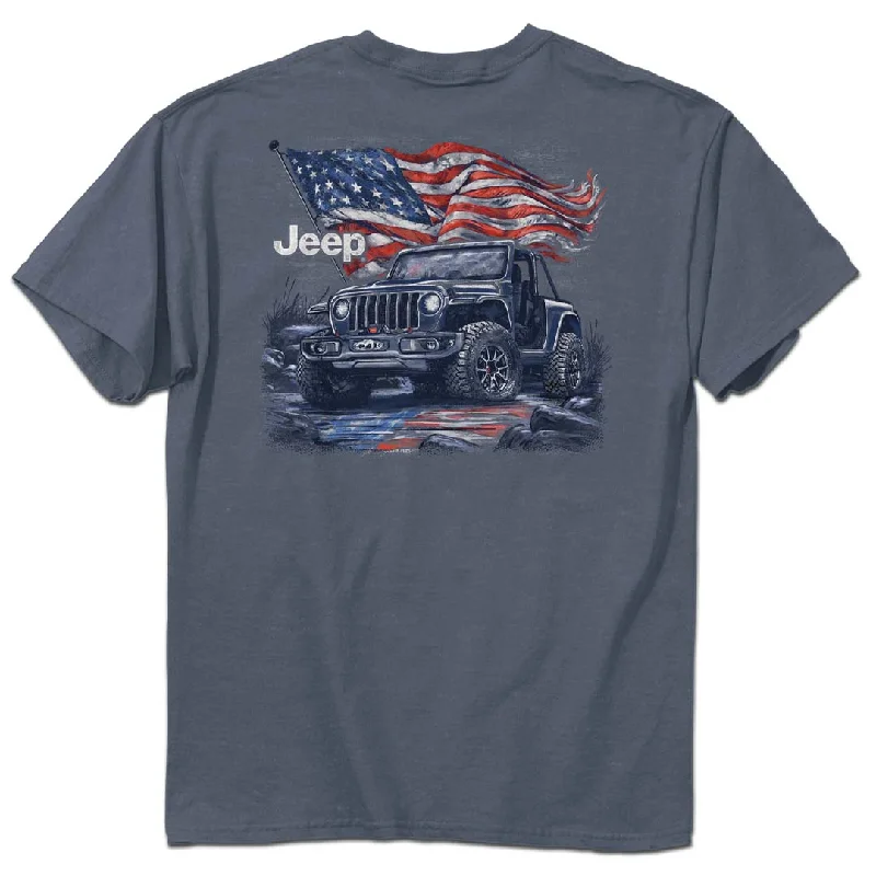 Purple old-school T-shirts-Jeep - Freedom T-Shirt