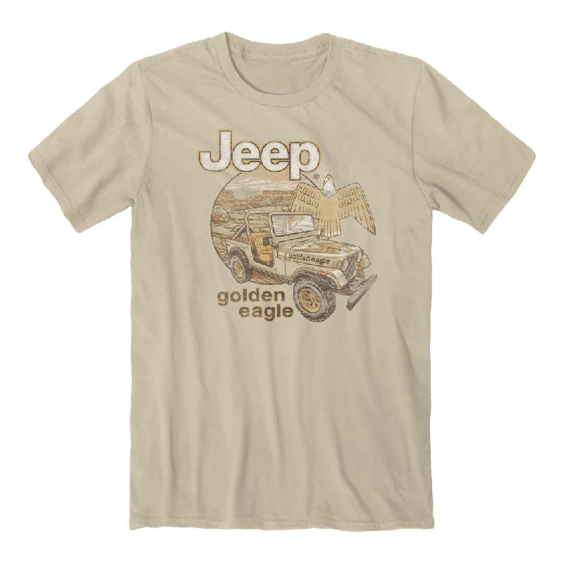 Yellow cheer T-shirts-Jeep - Golden Eagle T-Shirt