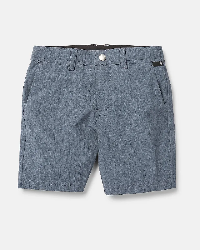 Blue taco T-shirts-Little Boys Frickin Cross Shred Static Shorts - Navy