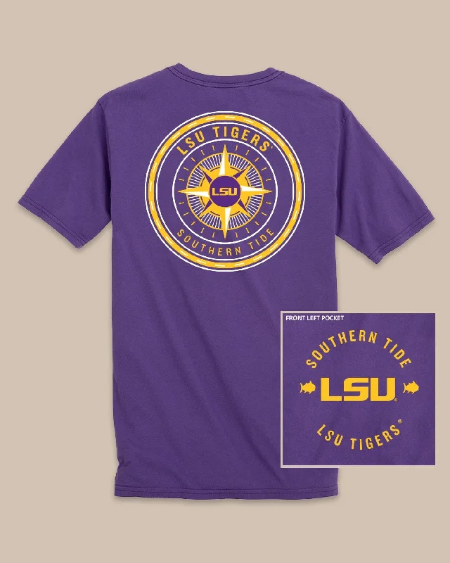 Purple deep T-shirts-LSU Tigers Gameday Collegiate Compass T-Shirt