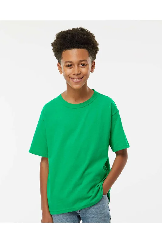 Red wool T-shirts-M&O Youth Gold Soft Touch Short Sleeve Crewneck T-Shirt - Irish Green