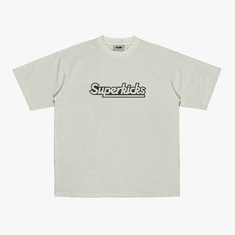 Purple active crew T-shirts-Superkicks | MJ & THE BUDS 'CONCERT TEE { SMOKE GREEN