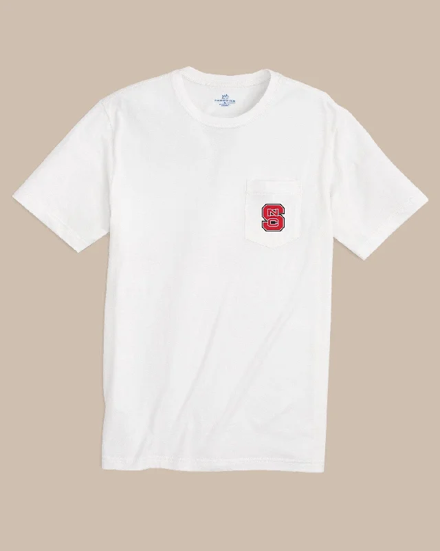 White heavyweight T-shirts-NC State Wolfpack Gameday Collegiate Compass T-Shirt