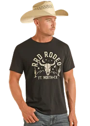 Red nerd T-shirts-PANHANDLE RRD RODEO GRAPHIC TEE