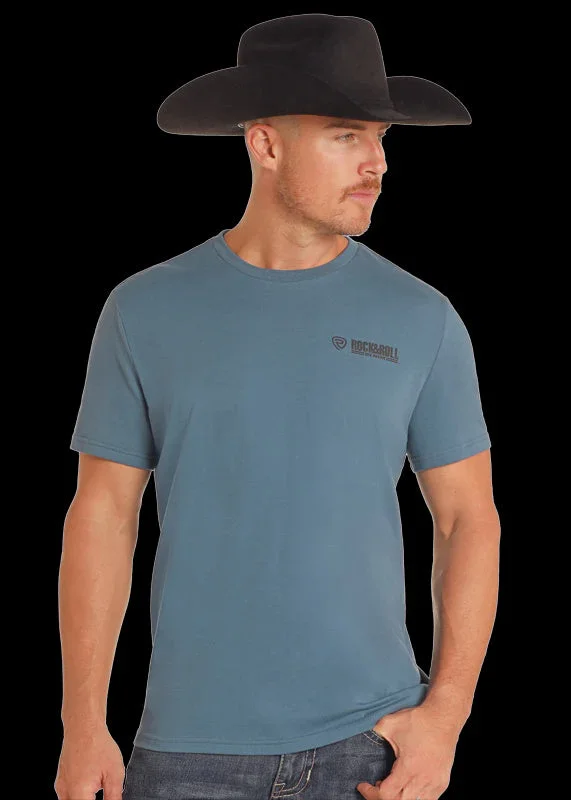 Black funny T-shirts-PANHANDLE WILD WEST TEE