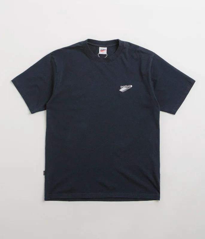 Blue tech T-shirts-Pasteelo Embroidered O.G. T-Shirt - Navy