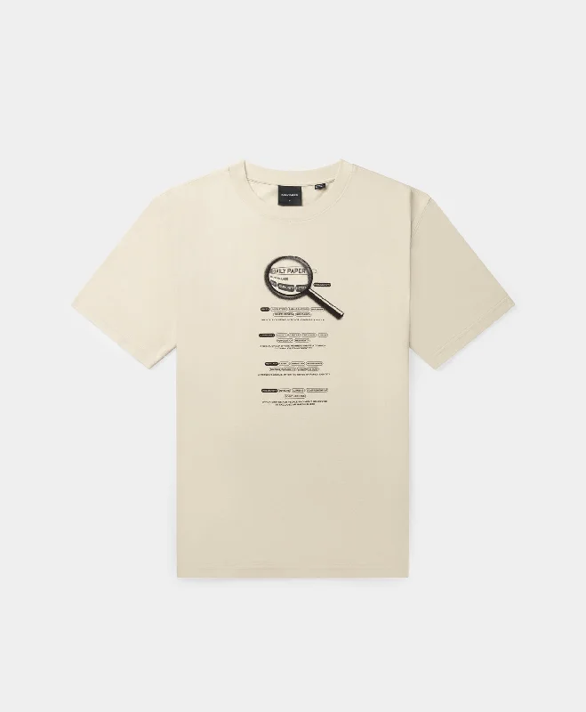 Gray statement T-shirts-Pelican Beige Search T-Shirt