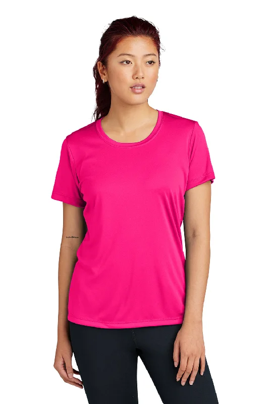 Orange shining T-shirts-Sport-Tek Womens Competitor Moisture Wicking Short Sleeve Crewneck T-Shirt - Raspberry Pink