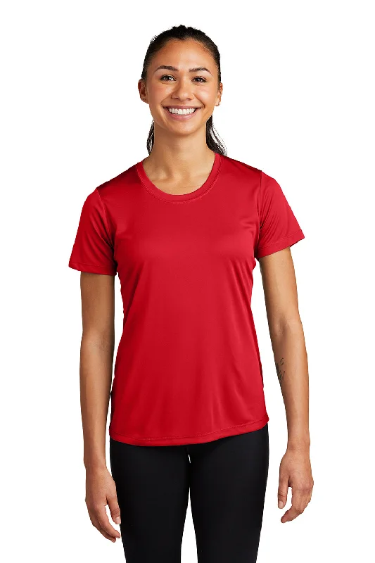 Soft cotton T-shirts-Sport-Tek Womens Competitor Moisture Wicking Short Sleeve Crewneck T-Shirt - True Red