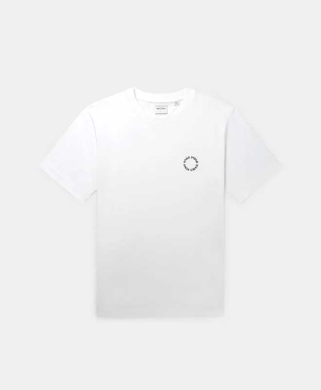 Black bold logo T-shirts-White Orbit T-Shirt