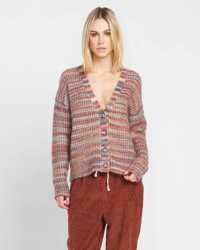 Cardigan with patch details -Desert Dreamz Cardi - Multi