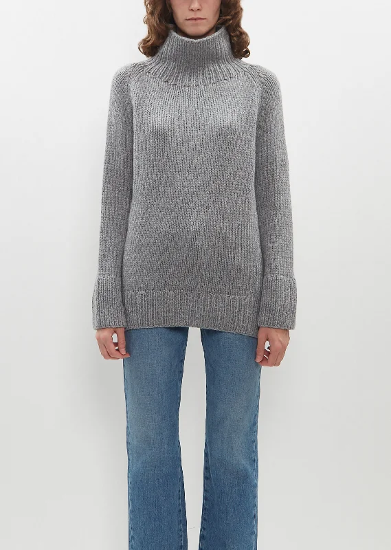 Pullover sweater with flared hem -Jil Cashmere Sweater