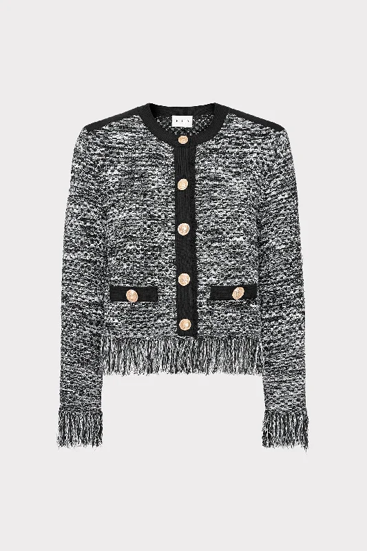 Cardigan in warm tones -Kaia Textured Knit Cardigan Jacket