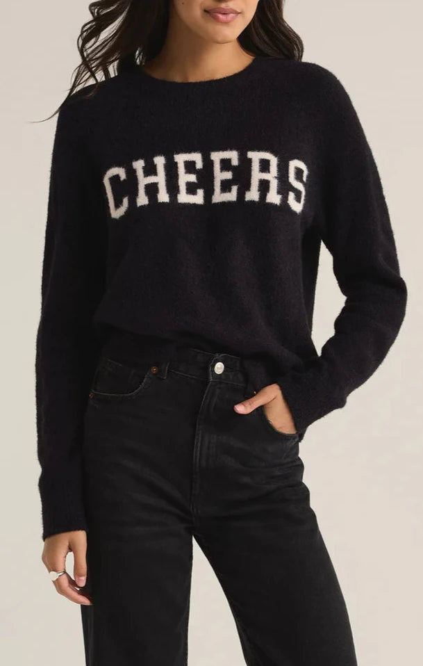 Pullover sweater with deep pockets -Lizzy Cheers Sweater