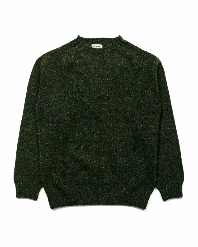 Pullover sweater with v-neck -Lost & Found Donegal Sweater Harris