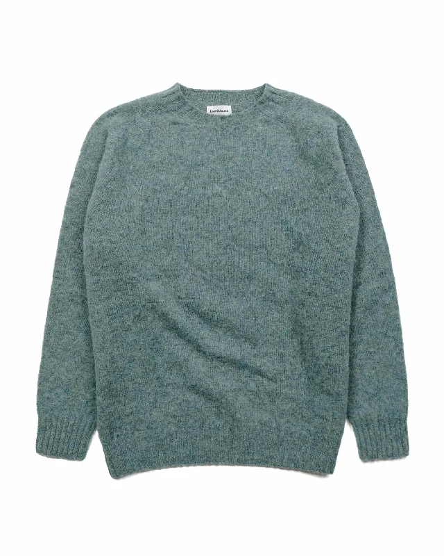 Pullover sweater in lavender -Lost & Found Shaggy Sweater Graphite Green