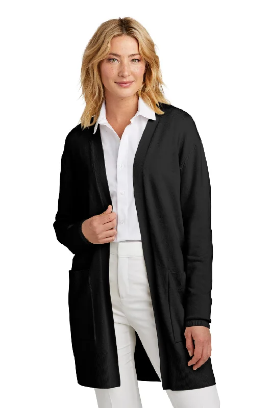 Cardigan for rainy days -Mercer+Mettle Womens Open Front Cardigan Sweater - Deep Black