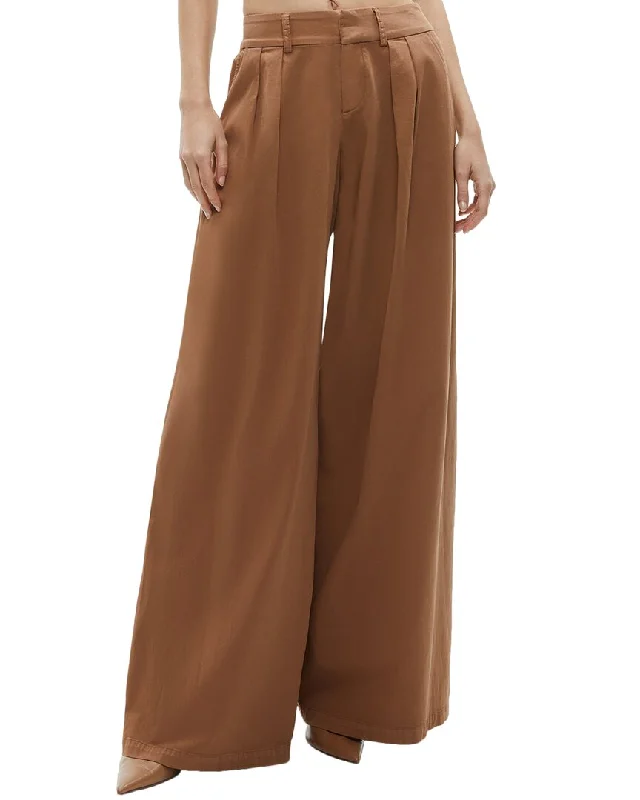 Gray urban Pants-alice + olivia Garbo Low-Rise Baggy Pleated Trouser