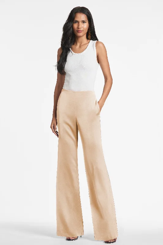 Loose-fit pink Pants-Alli Pant - Champagne