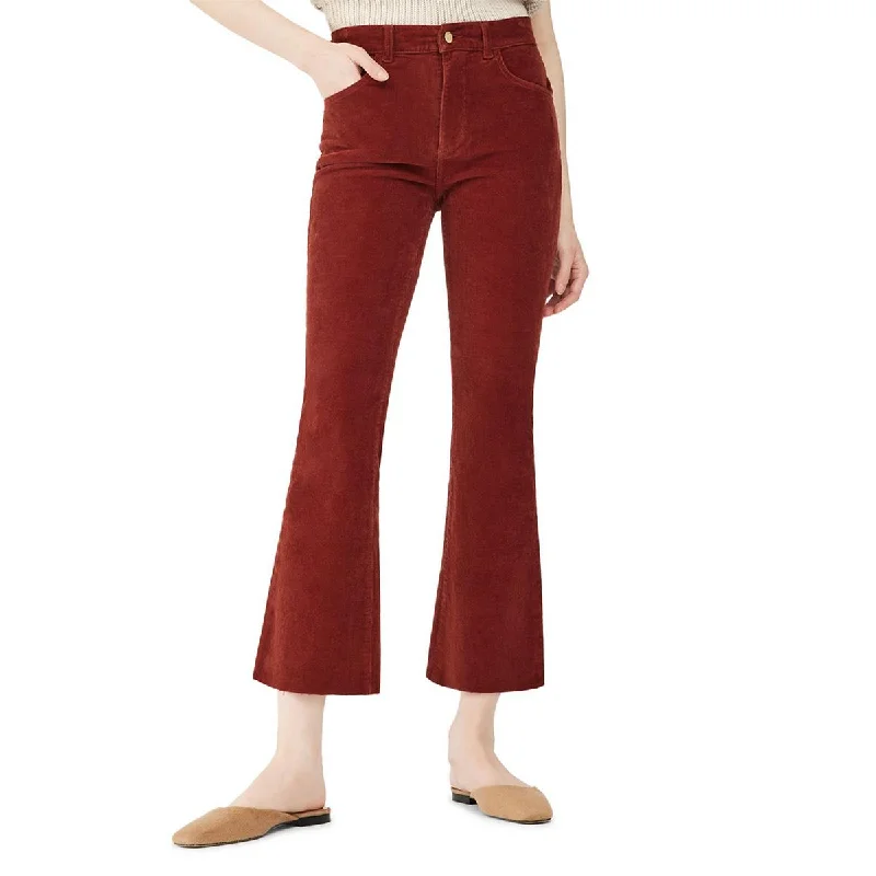 Yellow promo Pants-Bridget Womens Corduroy High Rise Bootcut Jeans