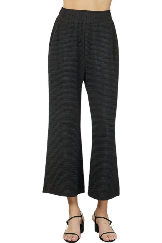 Yellow hip Pants-Chic Enchantment Pants In Black