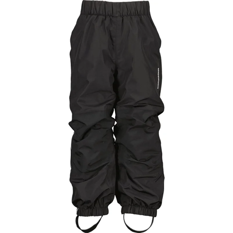 White gym brand Pants-Didriksons Black Narvi Kids 2 Pants