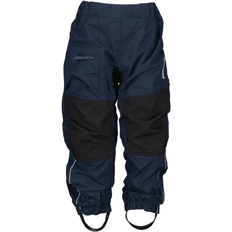 Blue wolf pattern Pants-Didriksons Dusk Navy Snow Pants