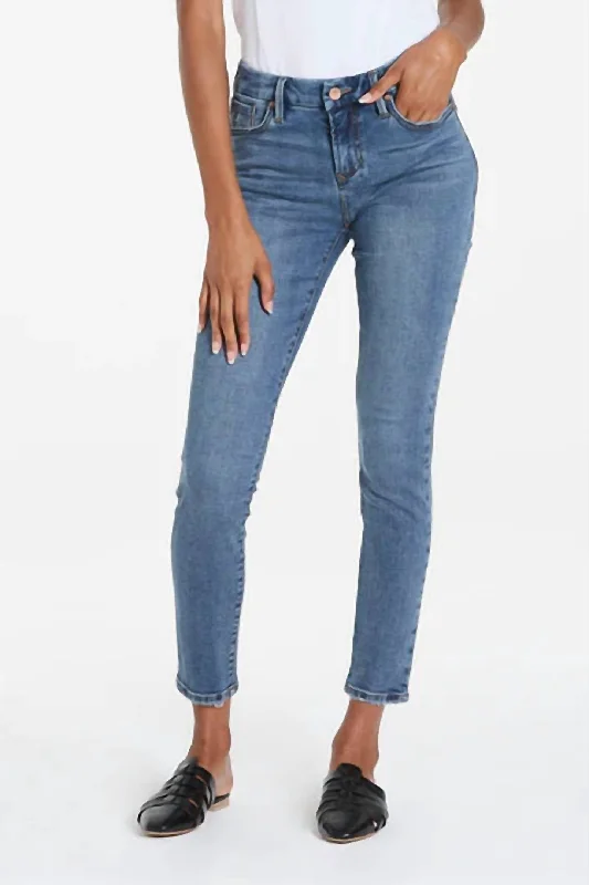 Purple standout Pants-Gisele Mid Rise Skinny Jean In Atmore