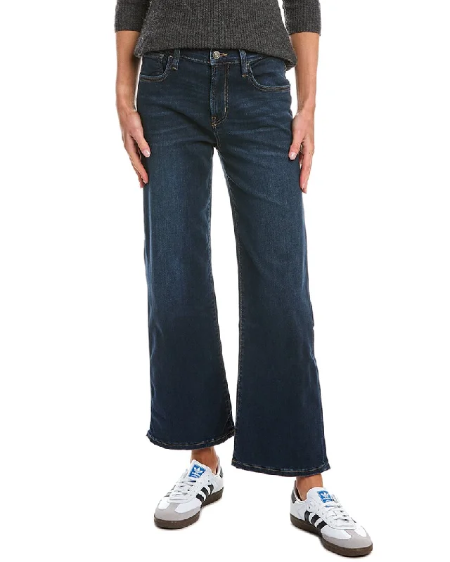 Black denim slim Pants-HUDSON Jeans Rosalie Venus Wide Leg Jean