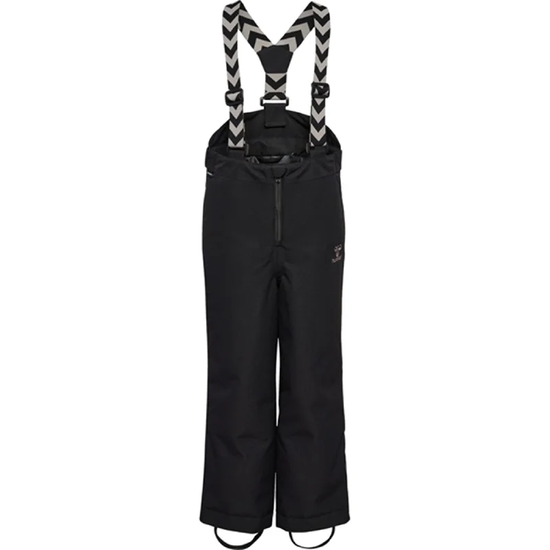 Yellow tie-dye burst Pants-Hummel Snow Pants Ski Tex Black