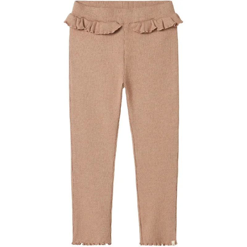 Pink planet-safe Pants-Lil'Atelier Rugby Tan Sophia Sim Pants