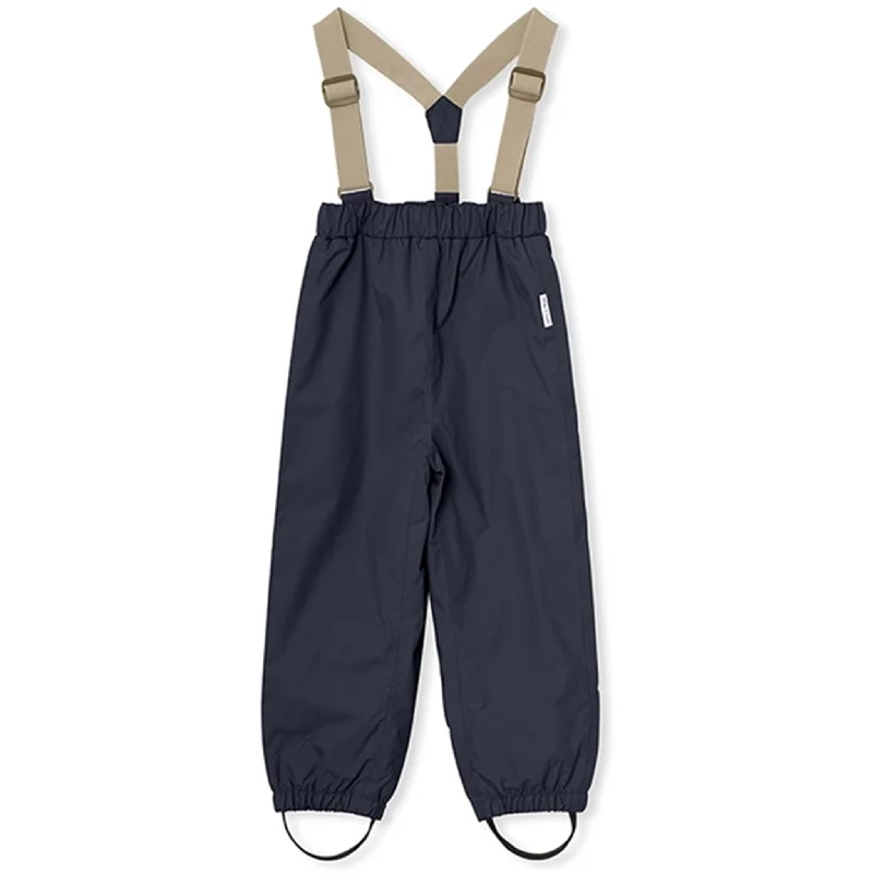 Black tropical Pants-MINI A TURE Wilans Suspender Pants Ombre Blue