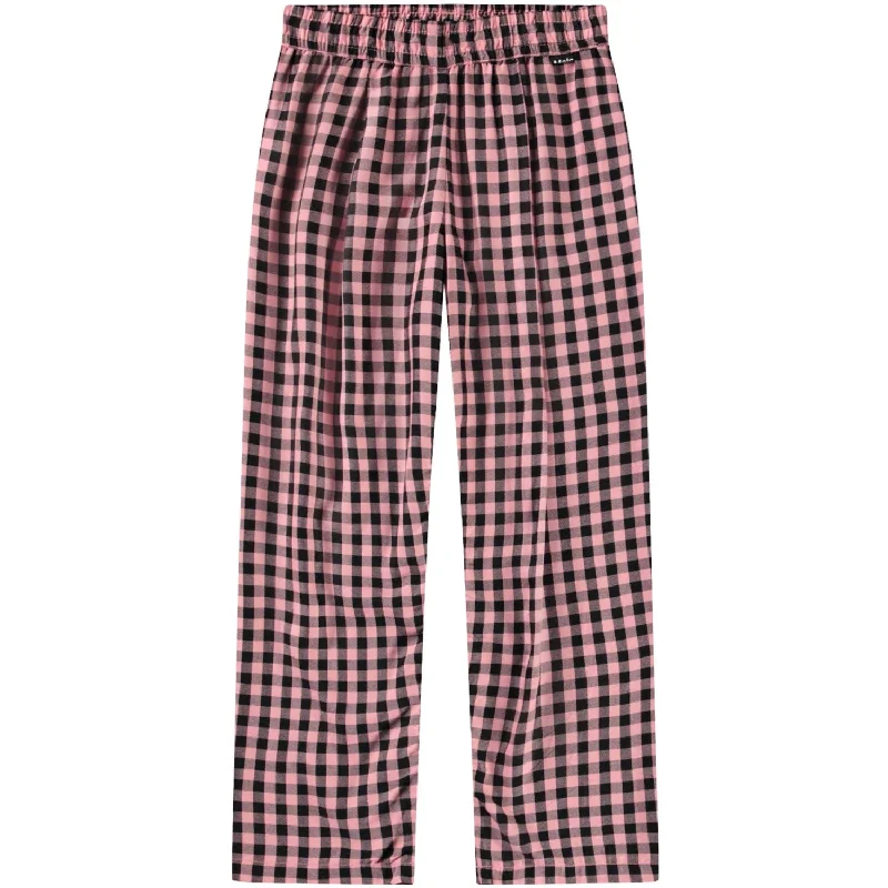 Slim-fit ankle Pants-Molo Rose Ginham Ami Woven Pants