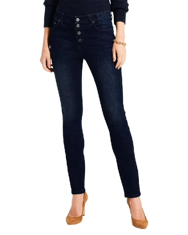 Durable denim Pants-NIC+ZOE Button Fly Slim Jean