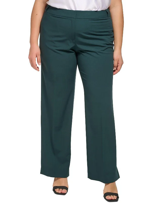 Regular-fit blue Pants-Plus Highline Womens Tapered Leg Formal Dress Pants