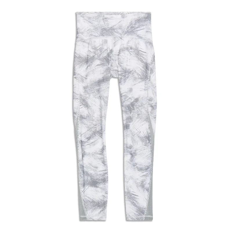 White retro Pants-Train Times Legging - Resale