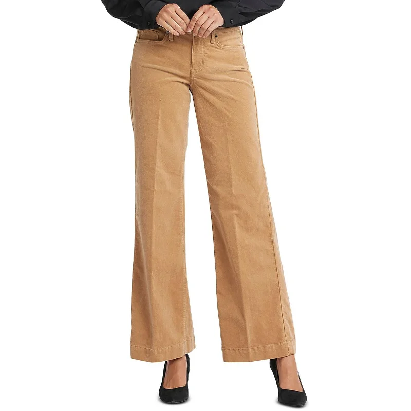 Blue run group Pants-Womens Corduroy Wide Leg Wide Leg Pants