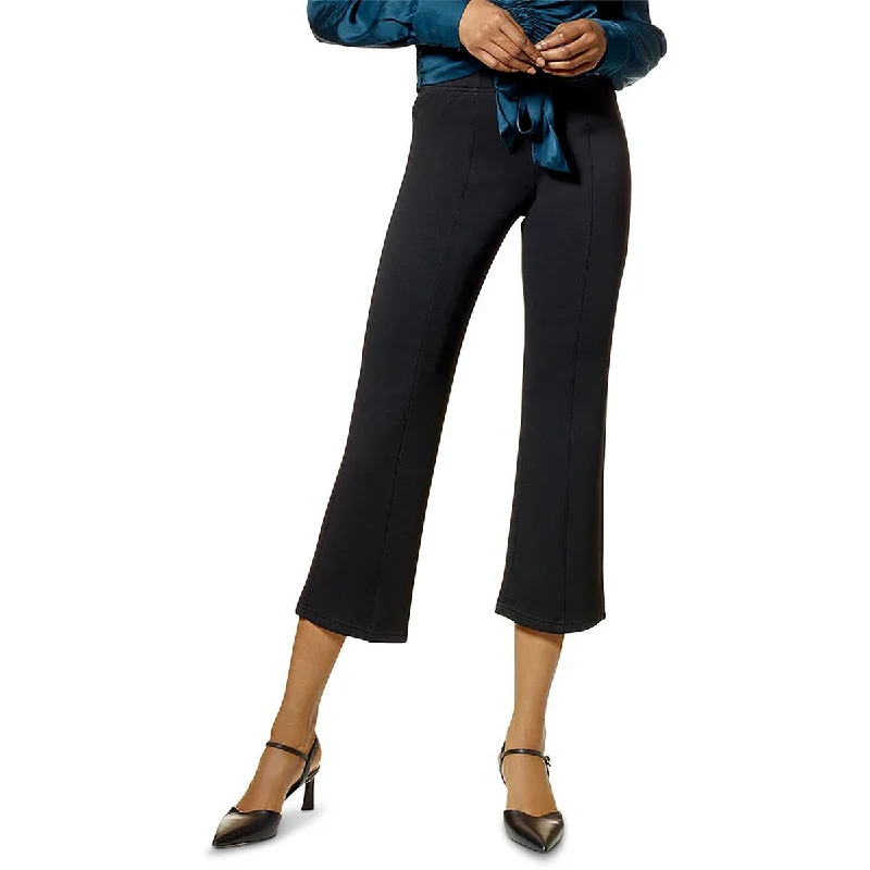 Blue run group Pants-Womens High Waist Cropped Flared Pants