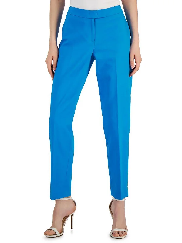 Discount plain Pants-Womens Slim-Leg Office Straight Leg Pants